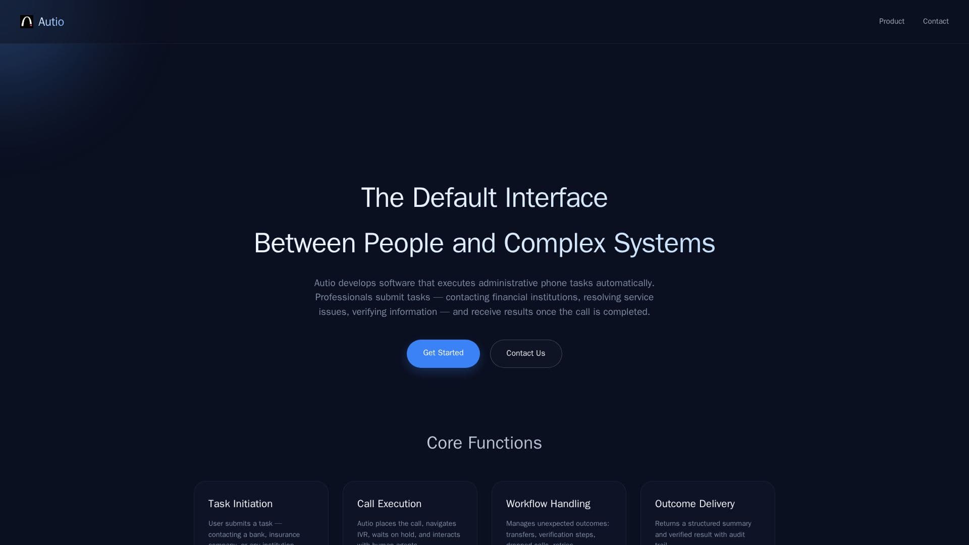 Autio — A Interface Padrão screenshot