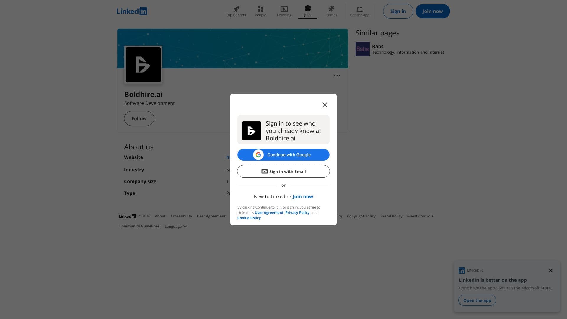 Boldhire.ai screenshot