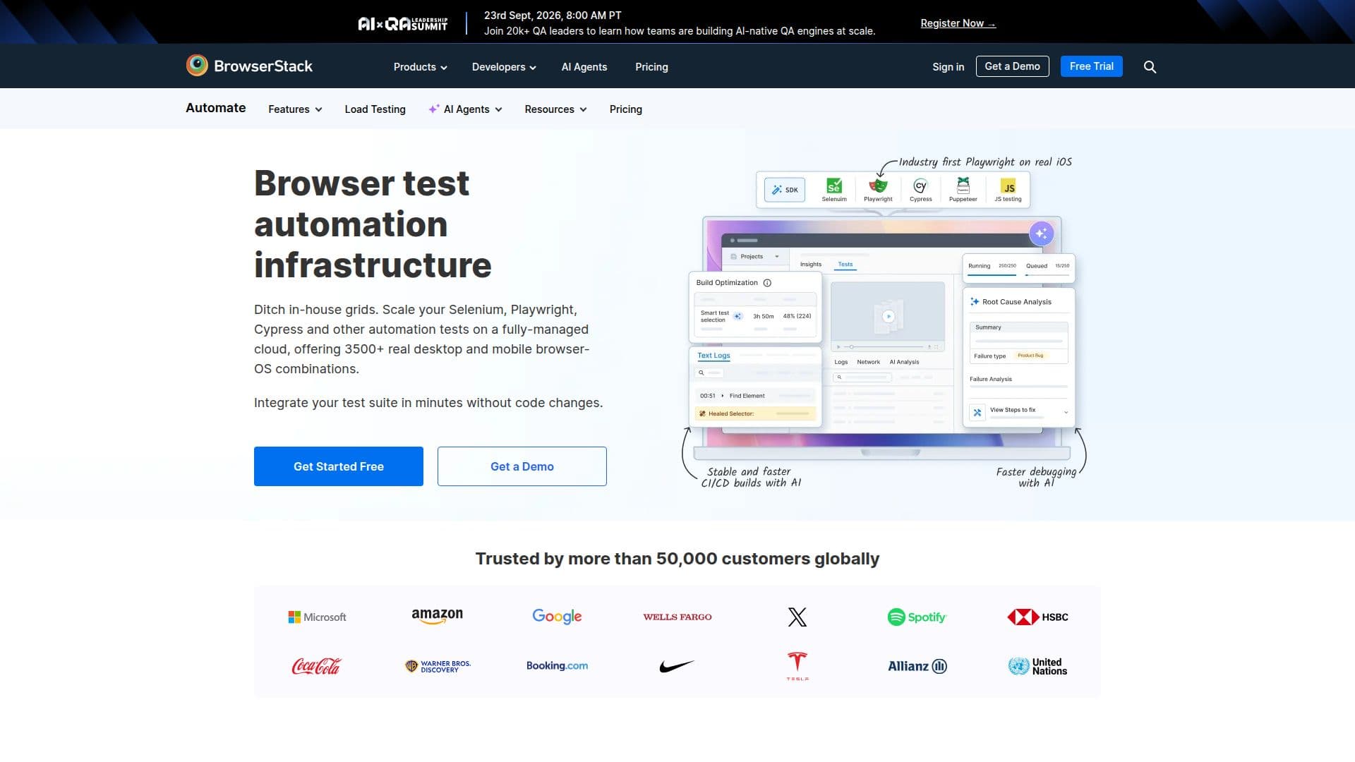 BrowserStack Automate screenshot