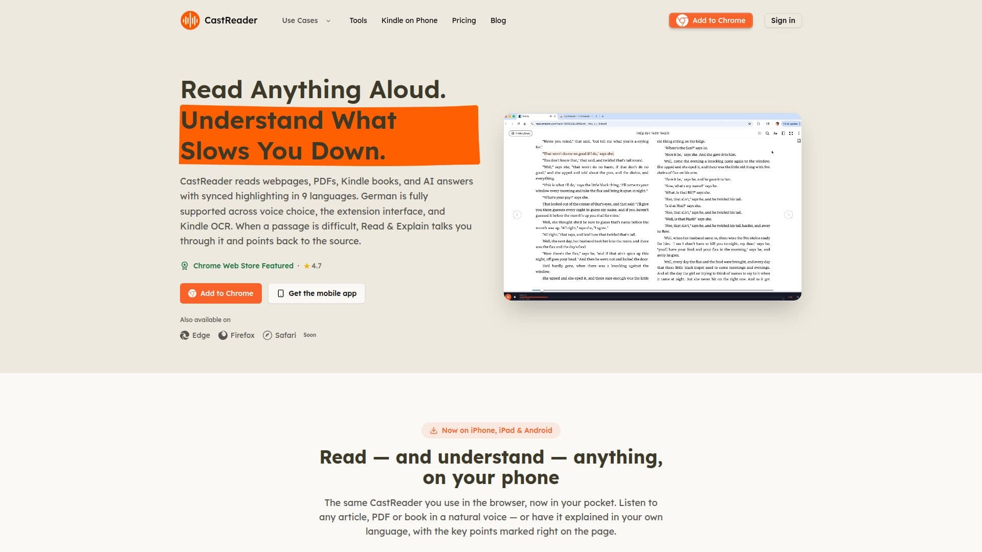 CastReader screenshot
