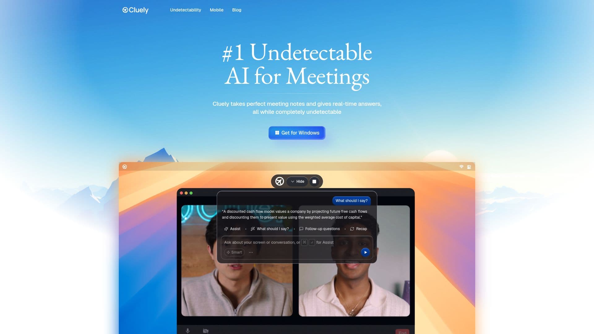 Cluely | AI Notetaker & Meeting Assistant screenshot