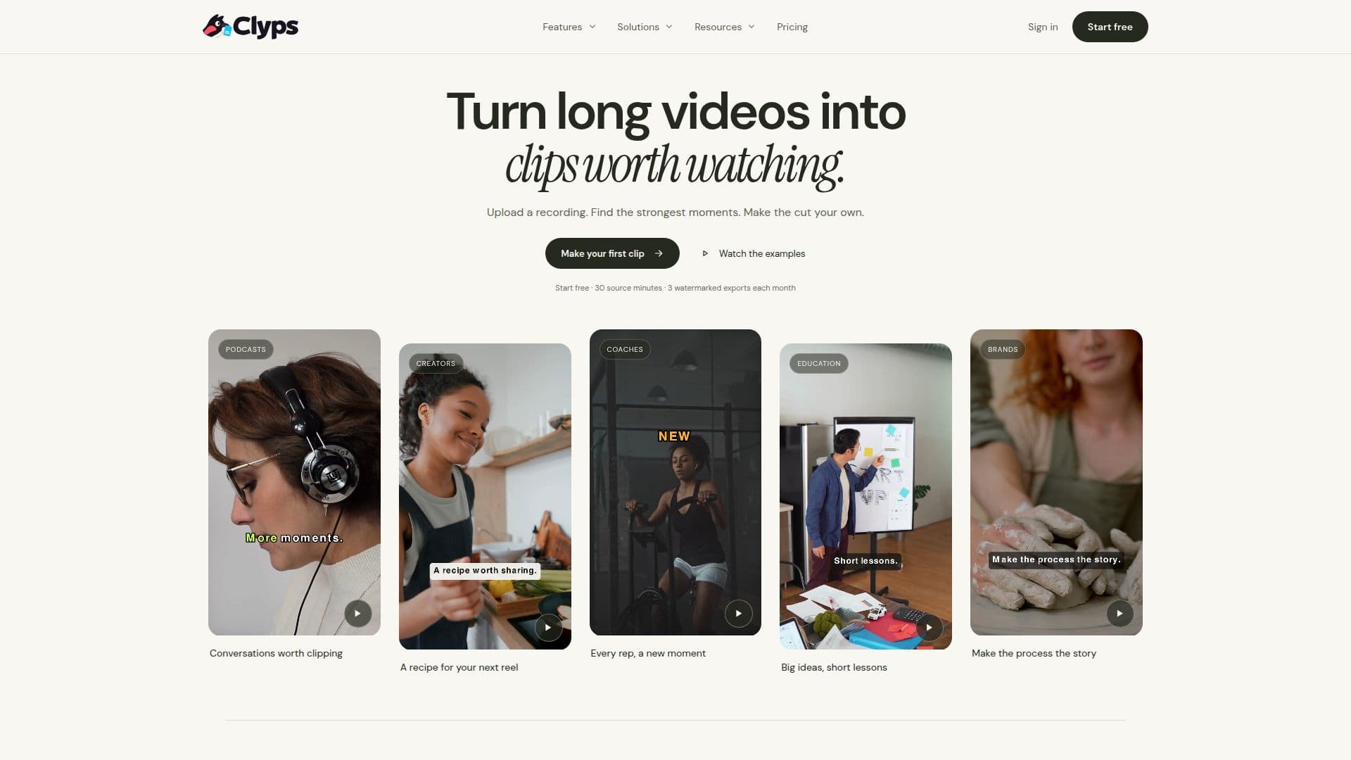 Clyps AI Video Clipper screenshot
