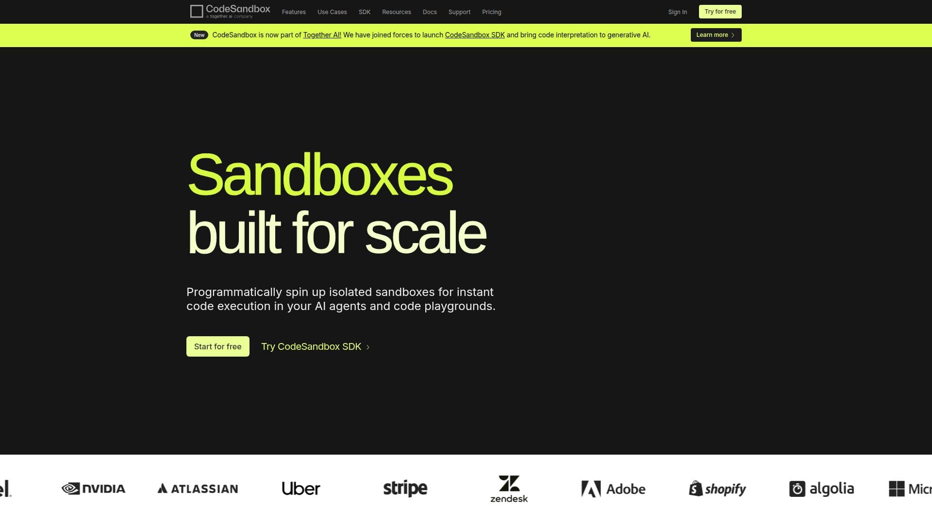 CodeSandbox AI: Plataforma de Desenvolvimento em Nuvem screenshot