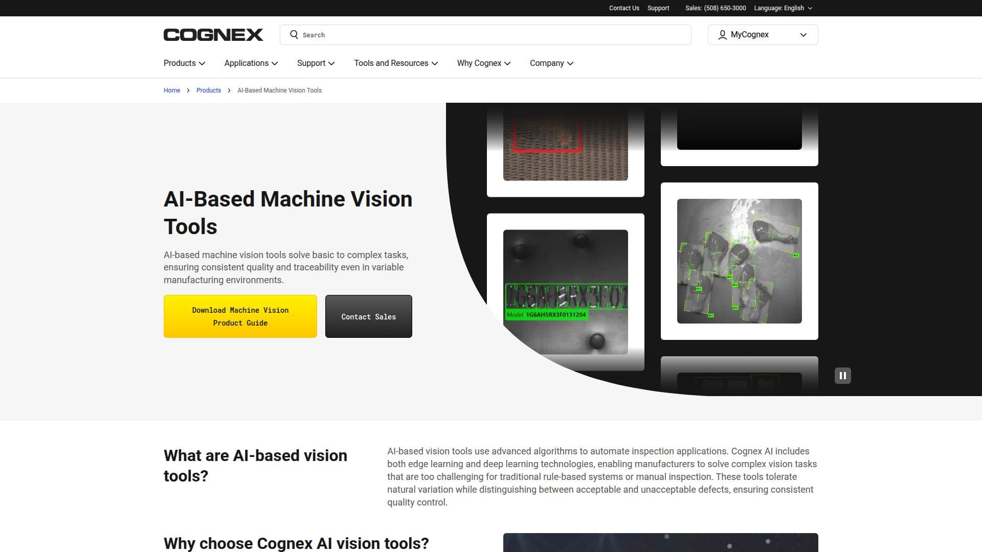 Cognex AI Vision Tools screenshot