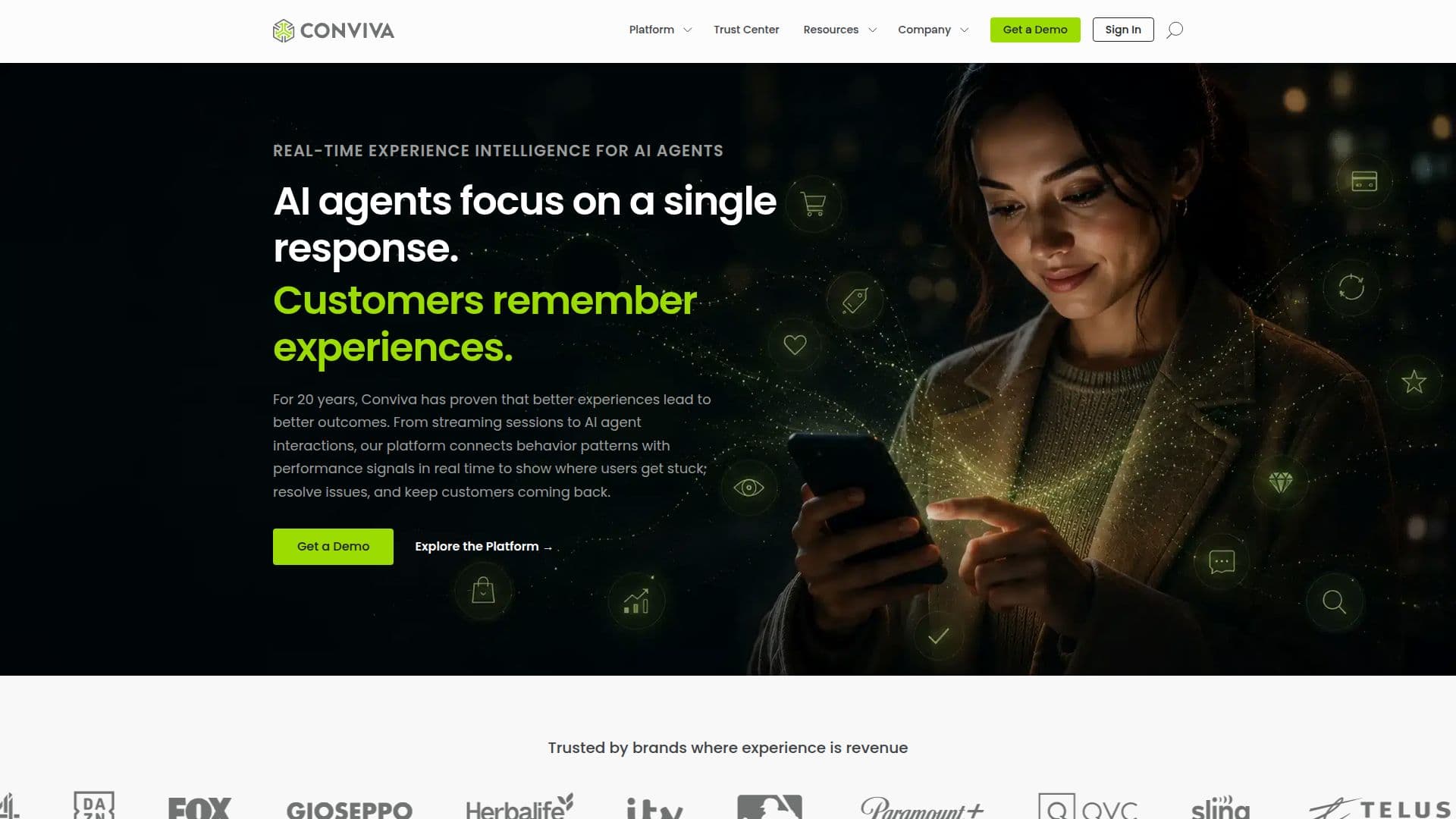 Conviva screenshot