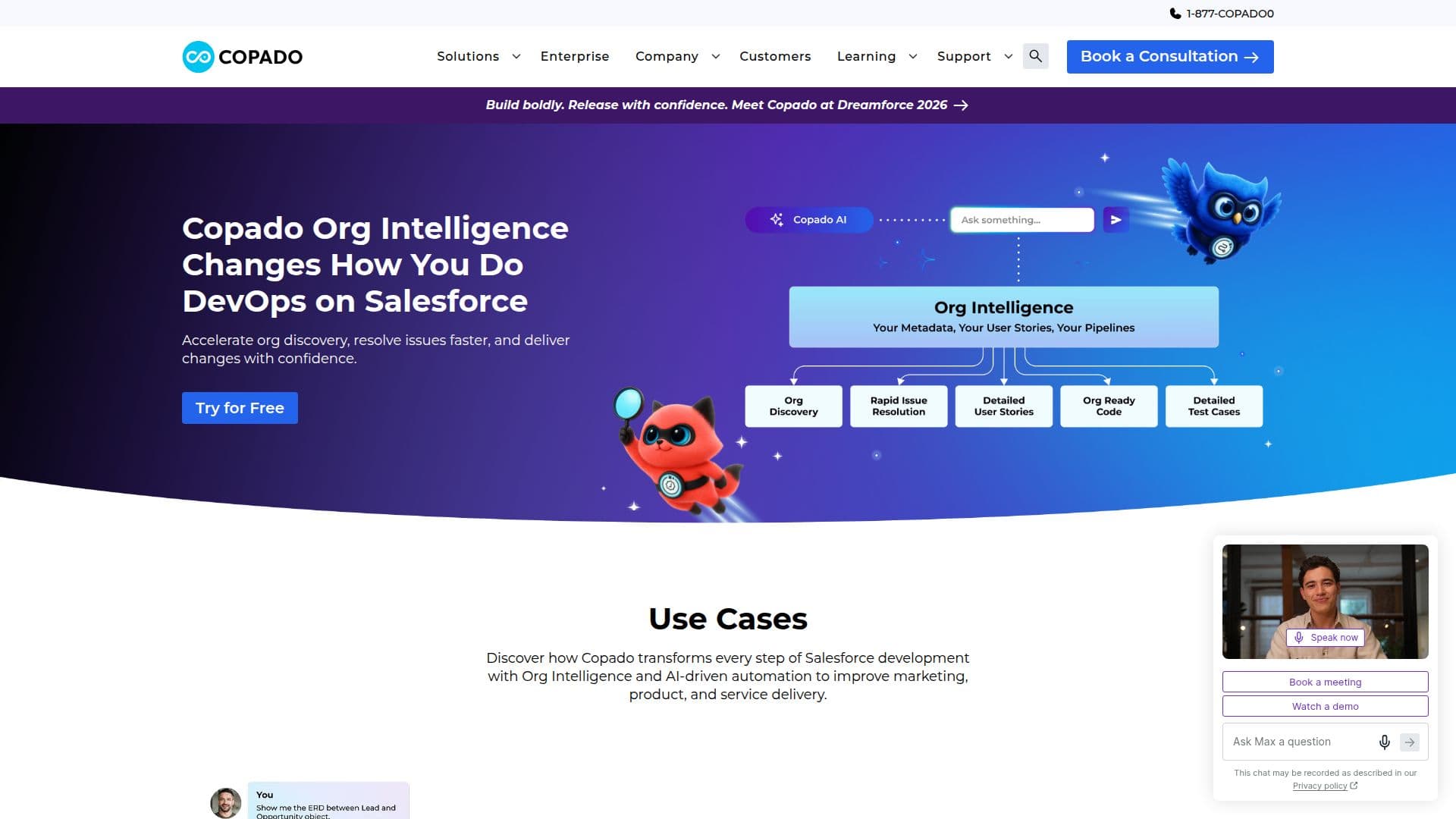 Copado Salesforce AI Platform screenshot