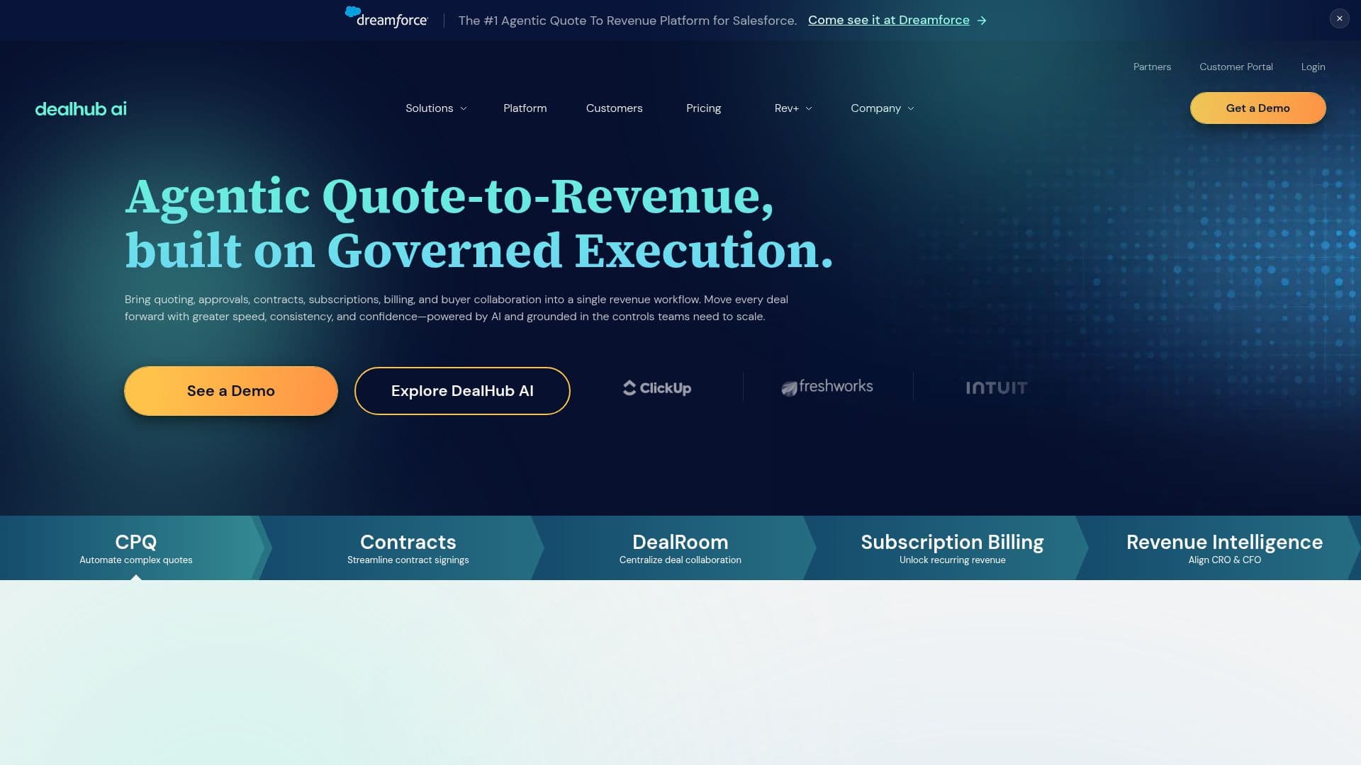 Plataforma DealHub AI screenshot