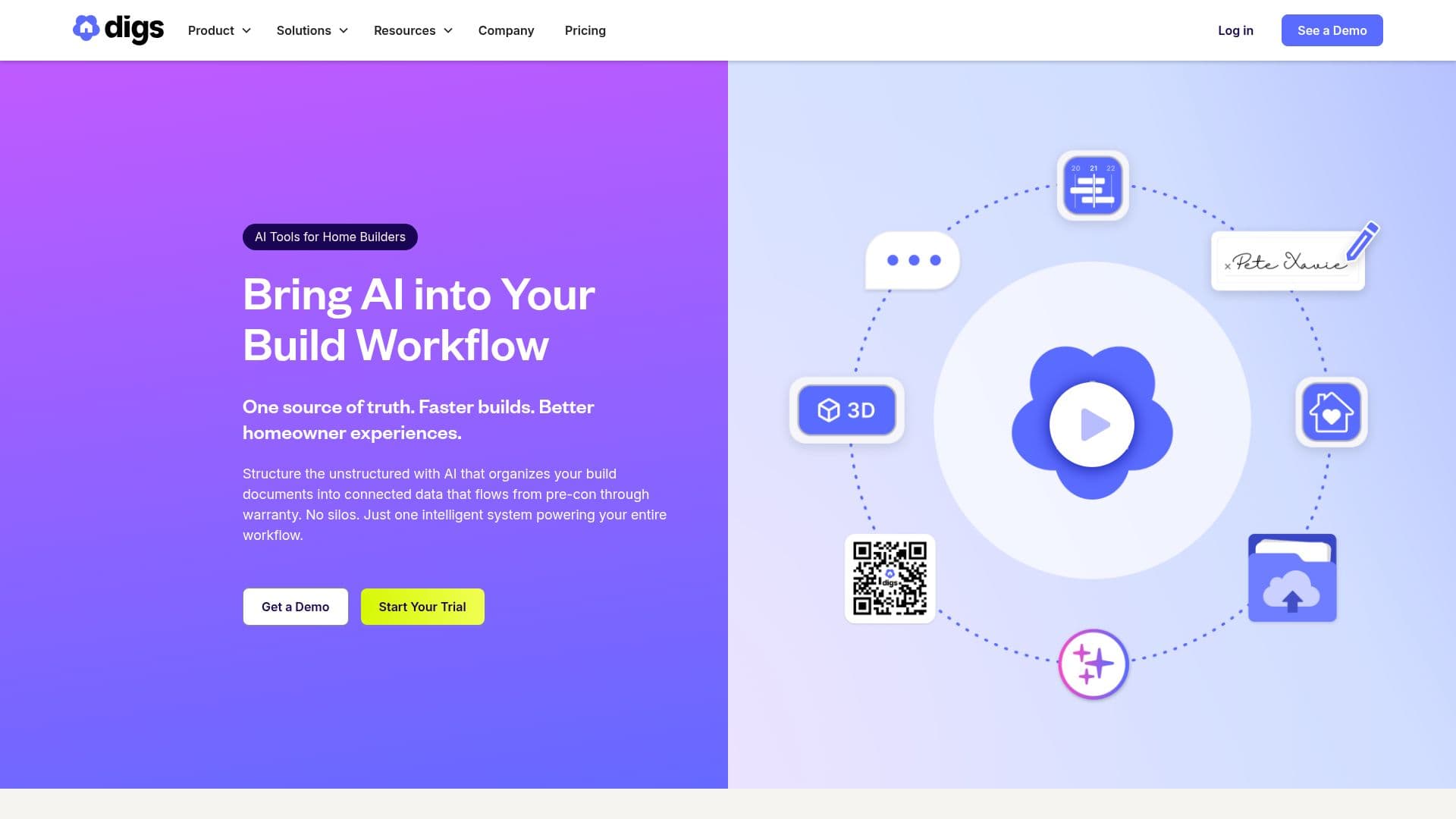 Digs AI Software screenshot