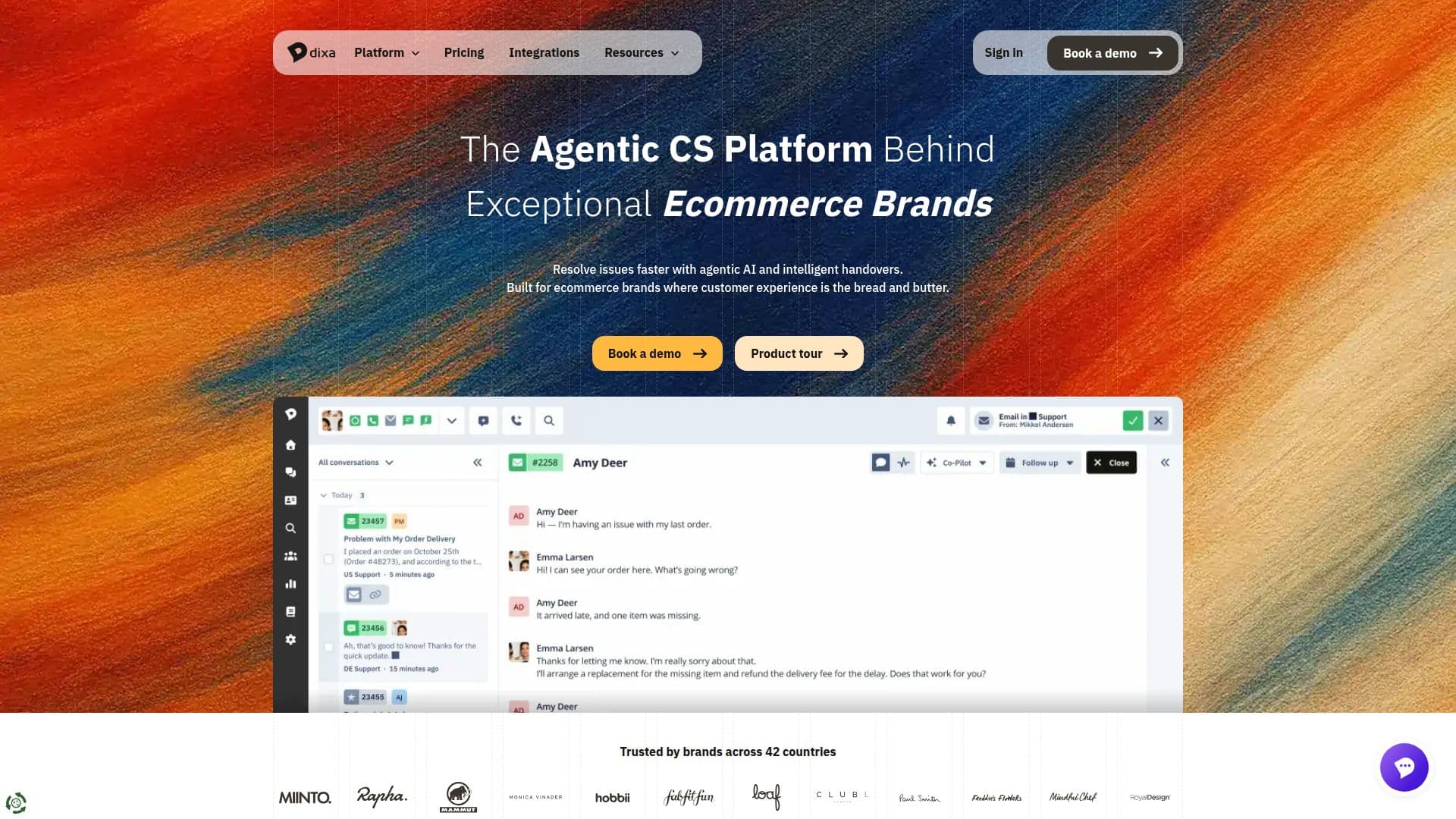 Plataforma de Atendimento ao Cliente Dixa screenshot