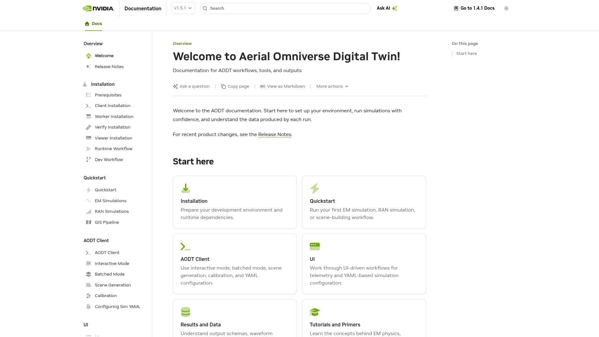 Gêmeo Digital Aéreo Omniverse screenshot