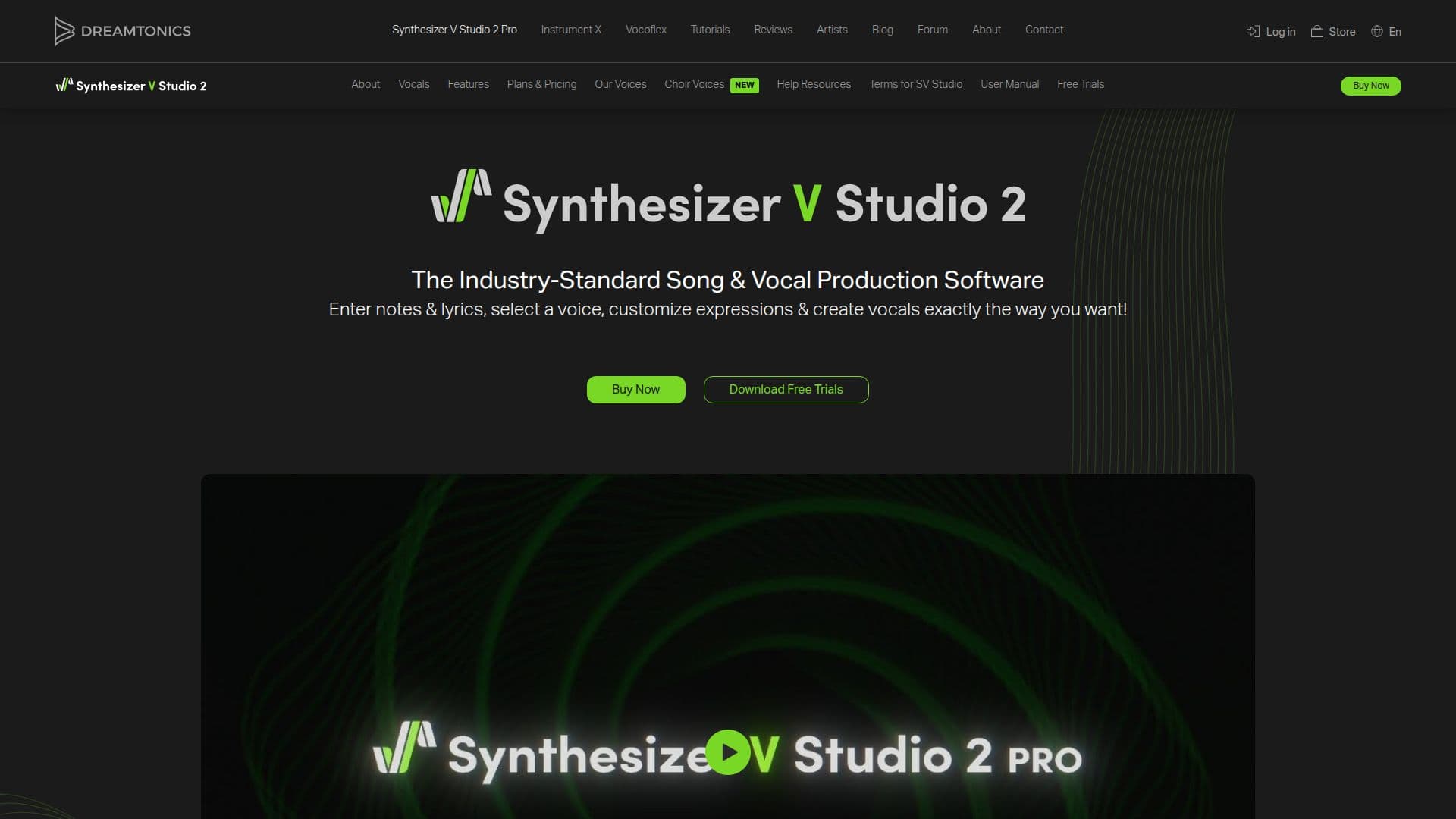 Synthesizer V Studio 2 Pro screenshot
