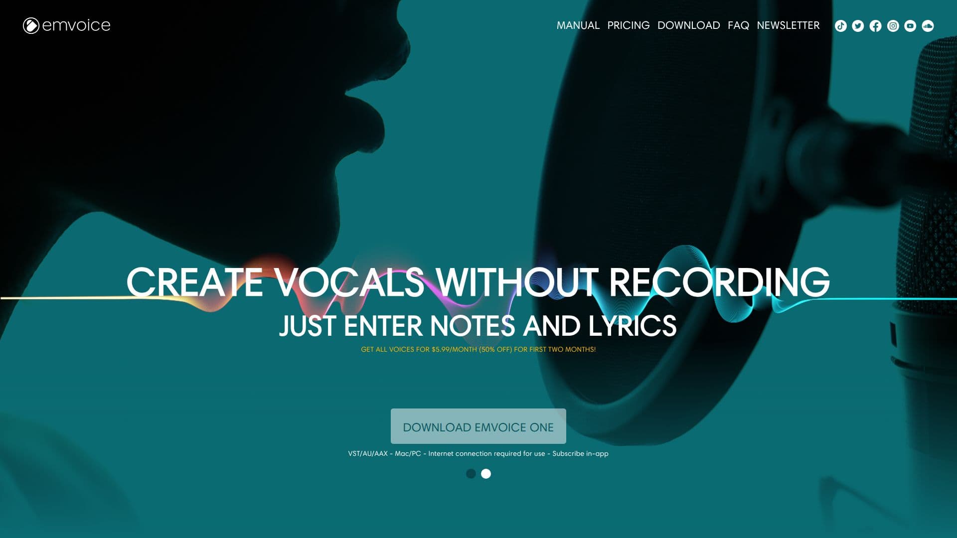 Emvoice One Vocal Synthesizer screenshot