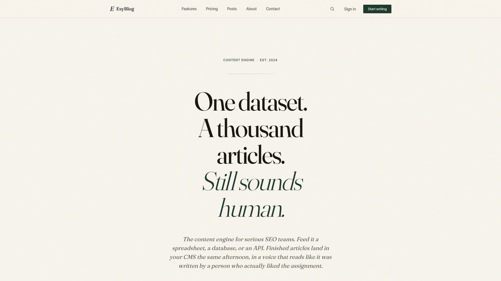 EsyBlog screenshot