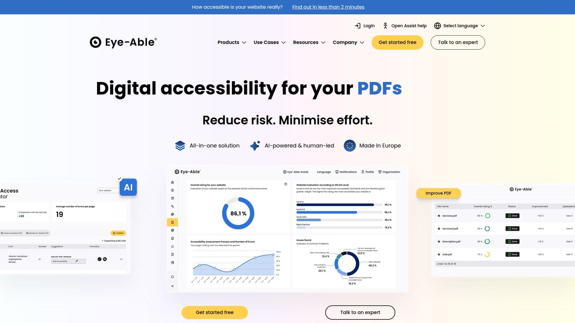 Plataforma de Acessibilidade Eye-Able screenshot