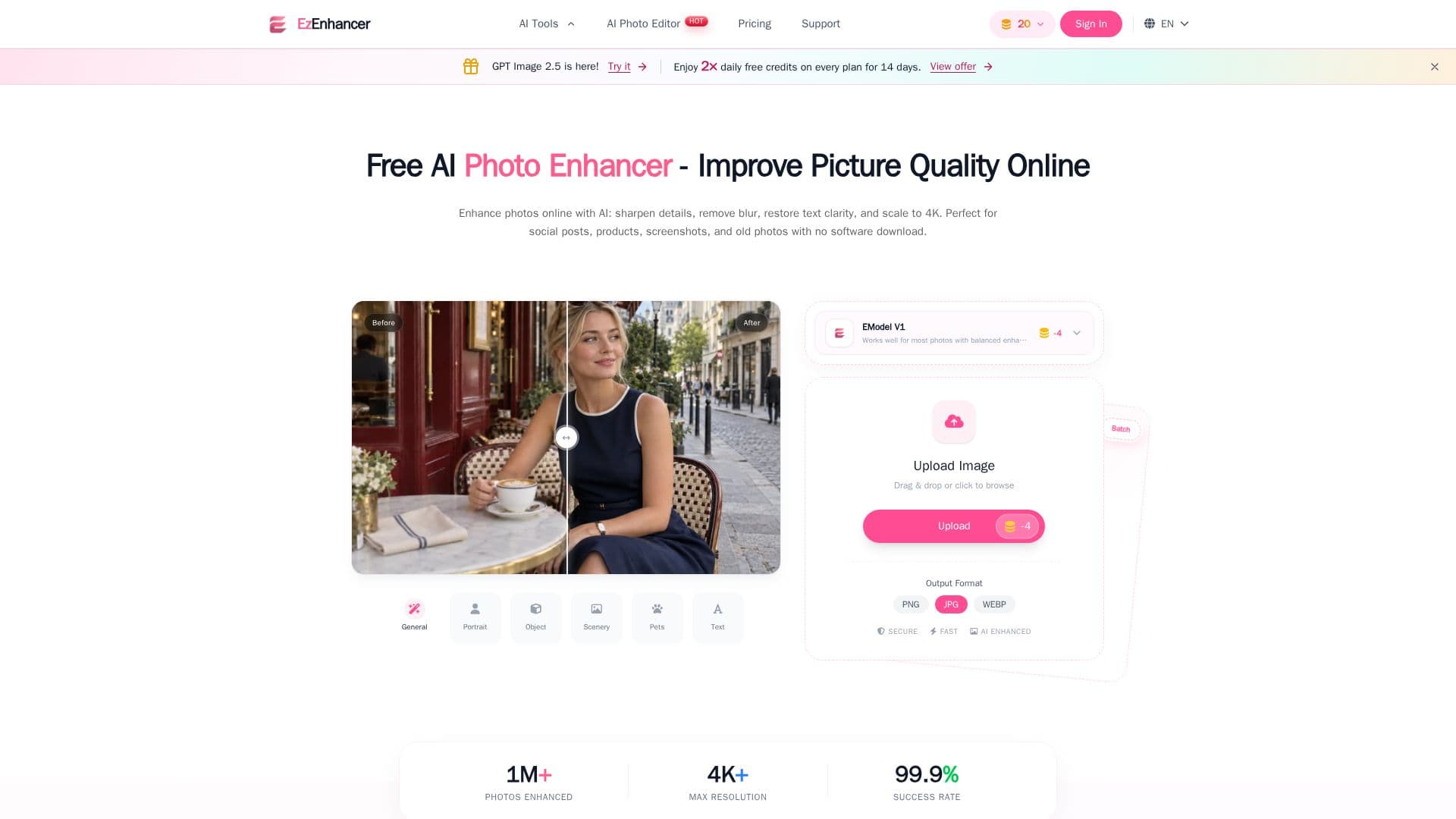 EzEnhancer AI Photo Enhancer screenshot