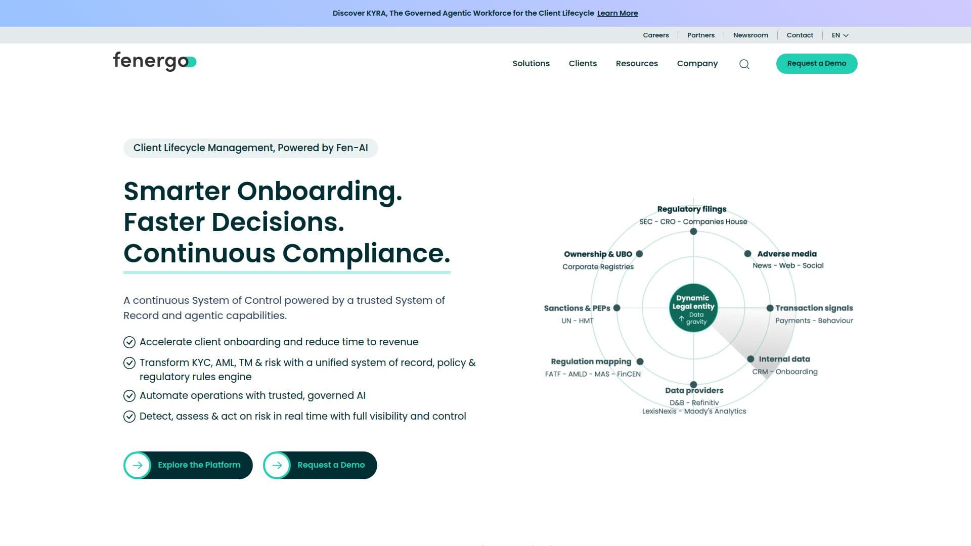 Software de Conformidade Financeira Fenergo screenshot