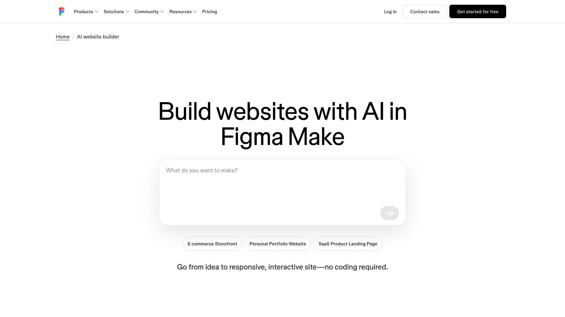 Figma Sites screenshot