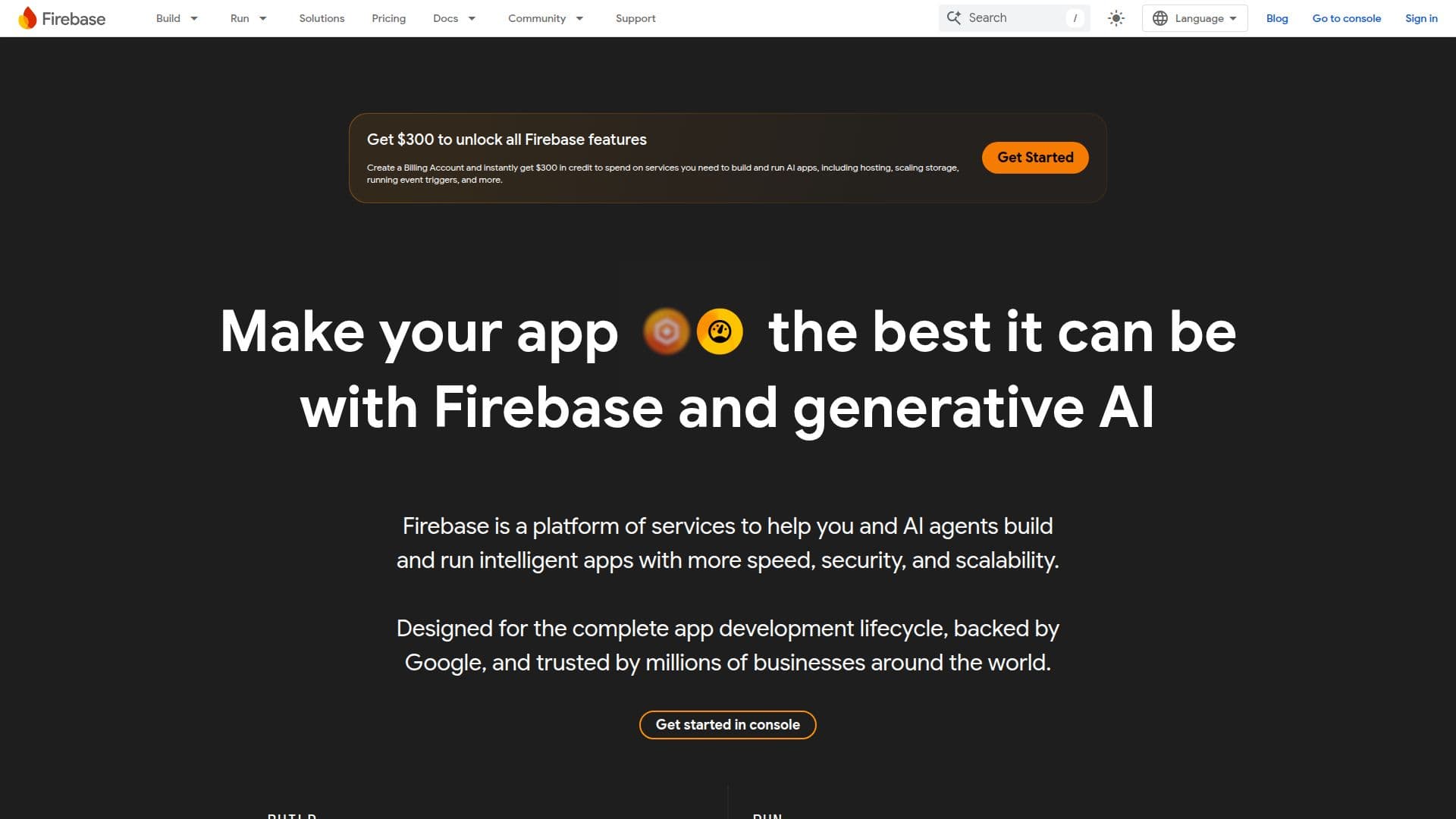 Firebase Platform screenshot