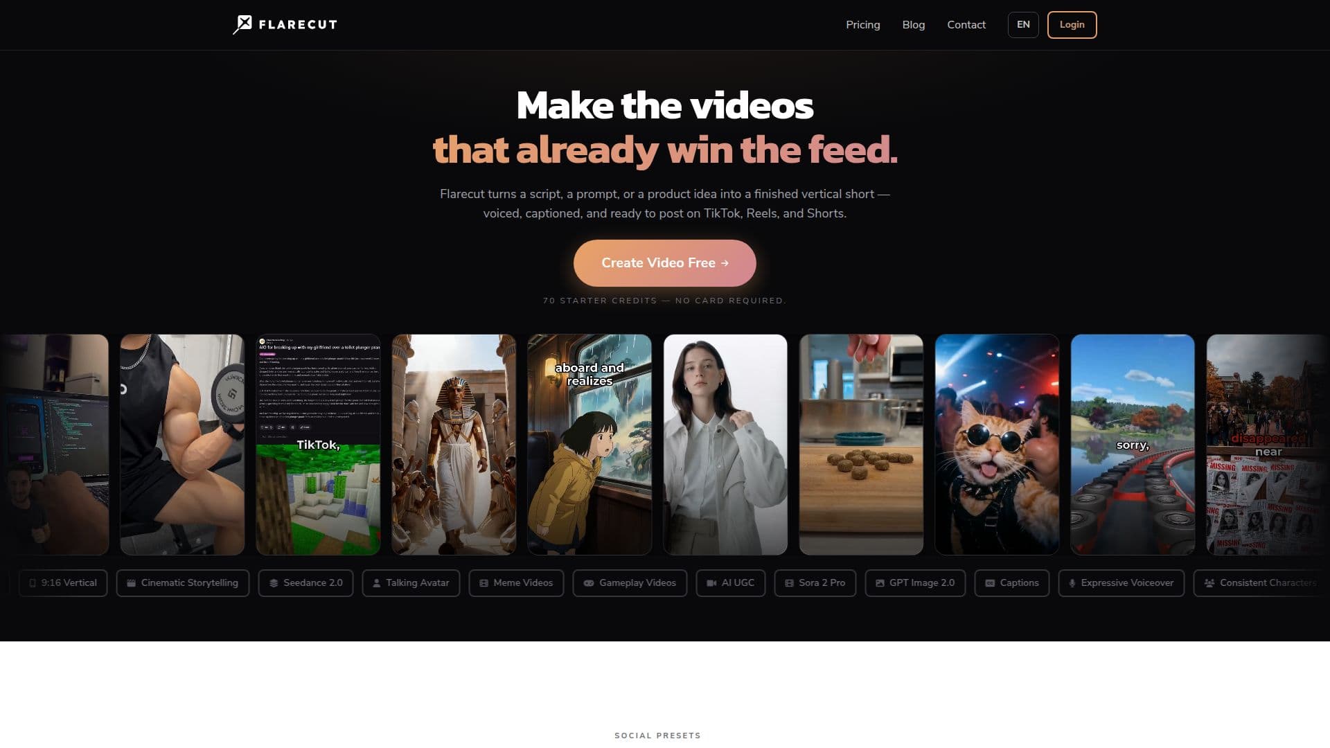 Flarecut AI Video Generator screenshot