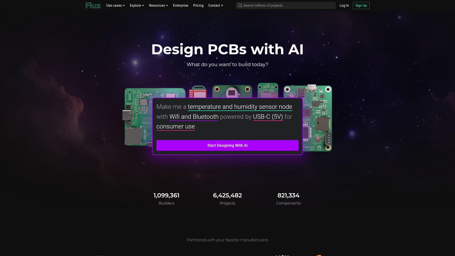 Flux - Plataforma de Design de PCB com IA screenshot