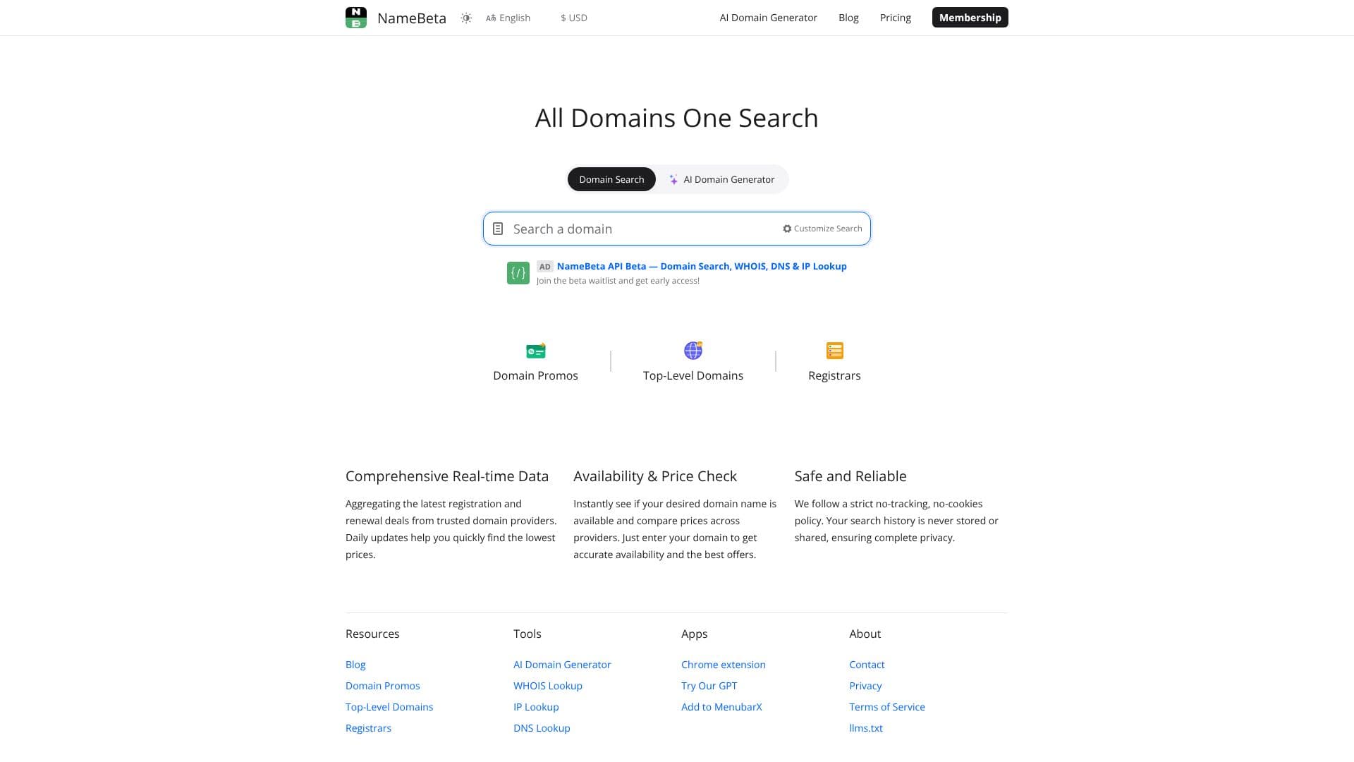 NameBeta screenshot