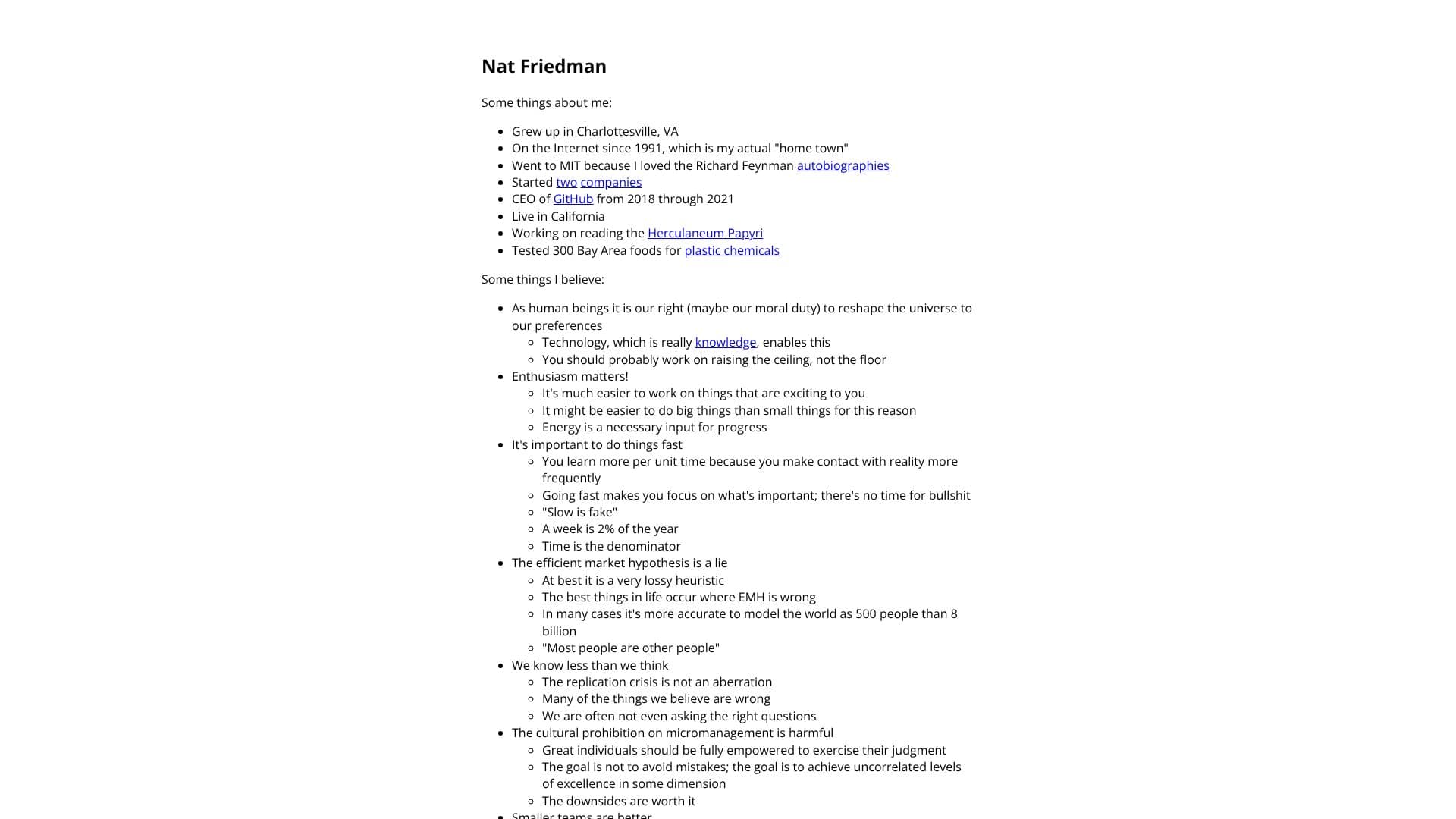 Nat Friedman screenshot