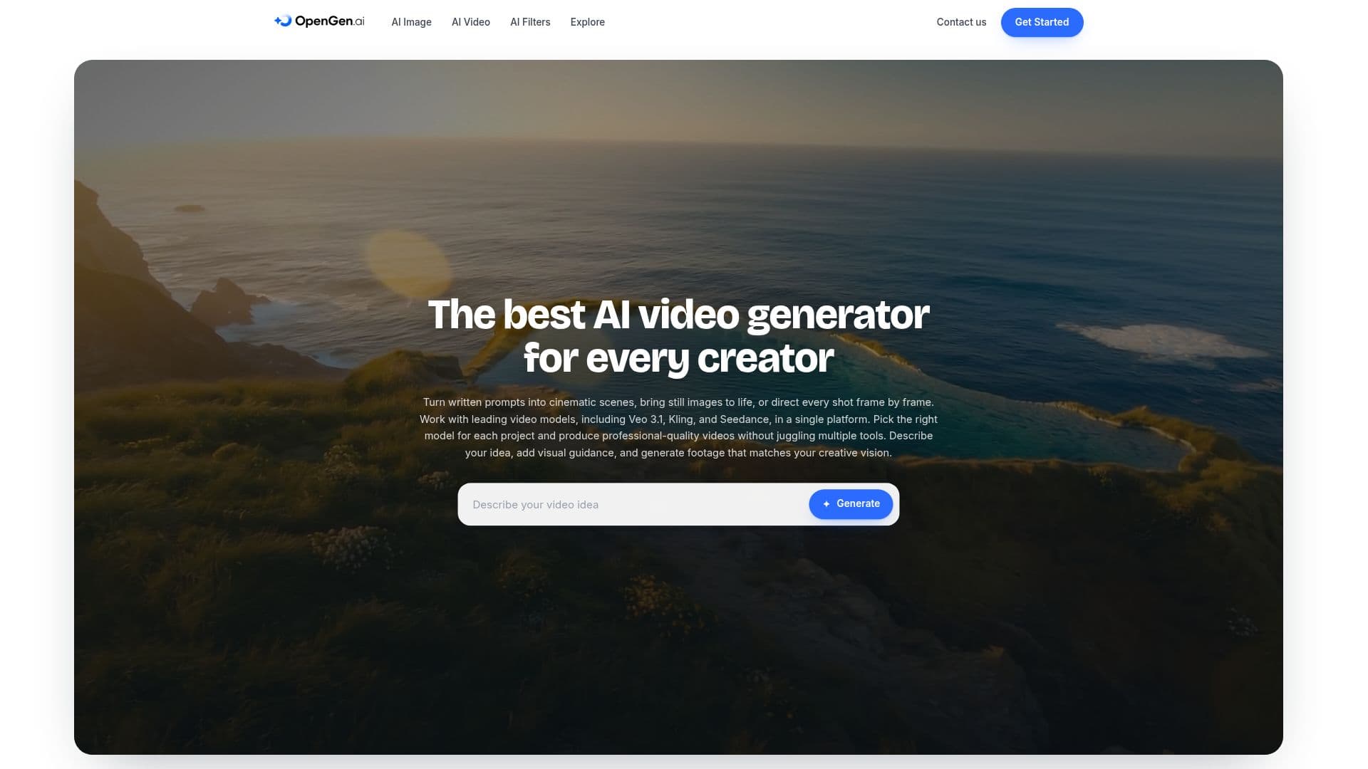 OpenGen AI Video Generator screenshot