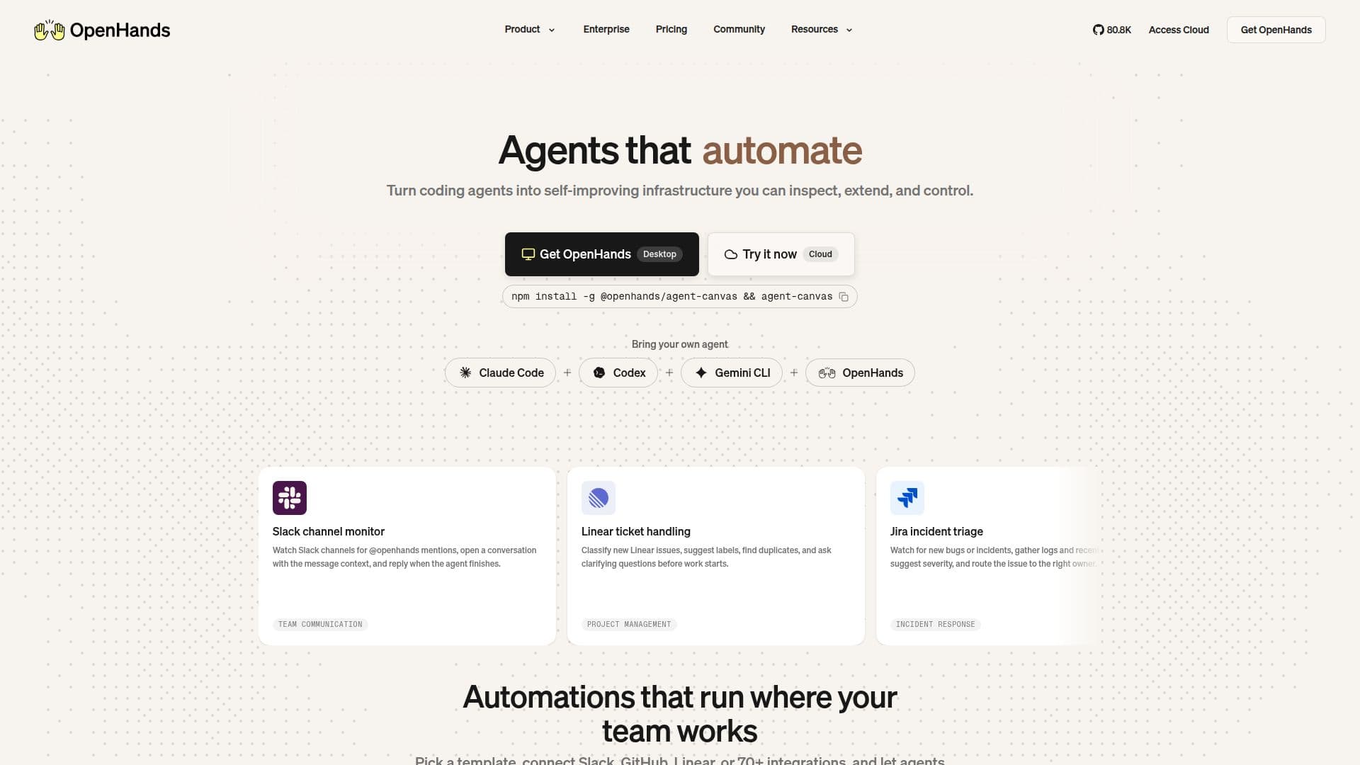 OpenHands screenshot