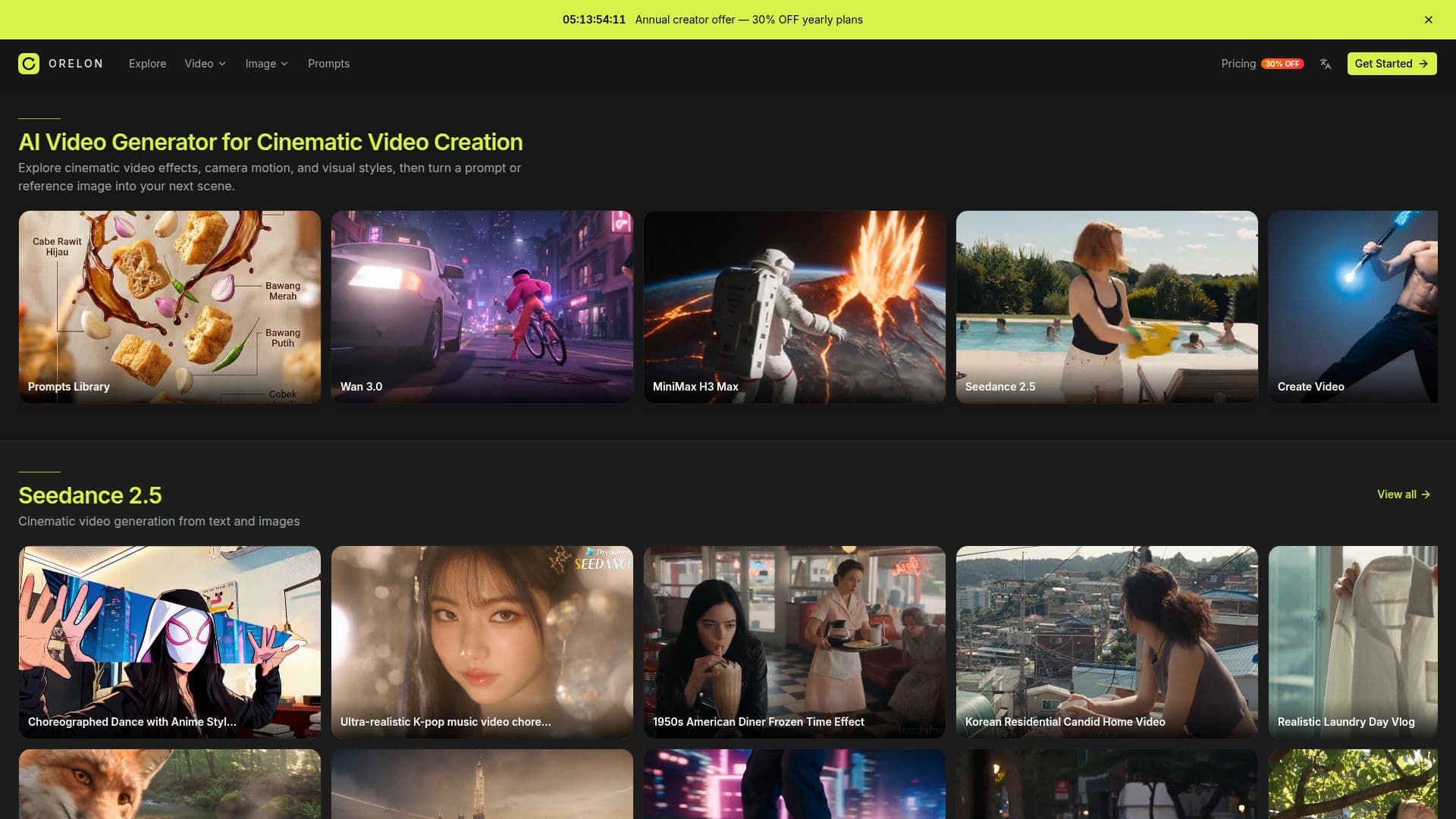 Orelon AI Video Generator screenshot