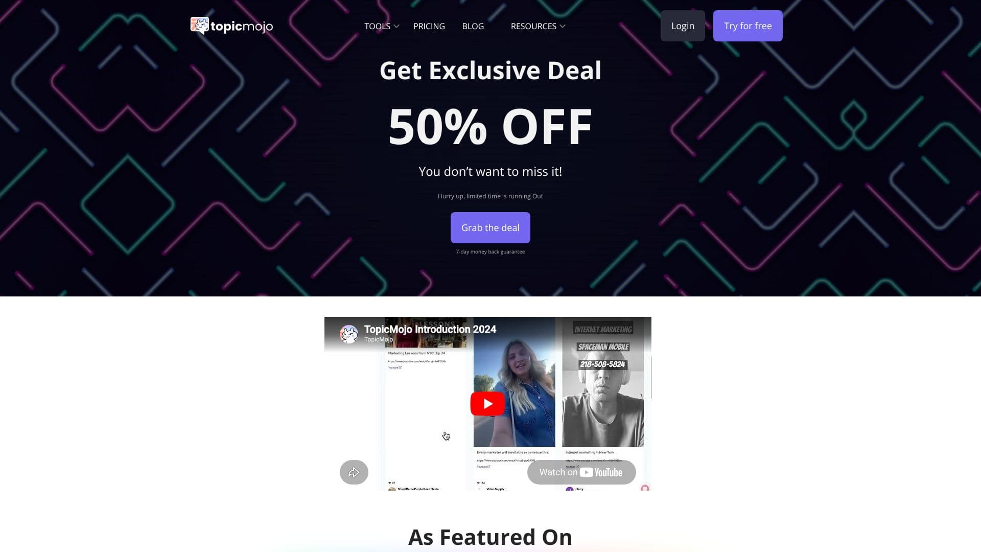 Topic Mojo screenshot