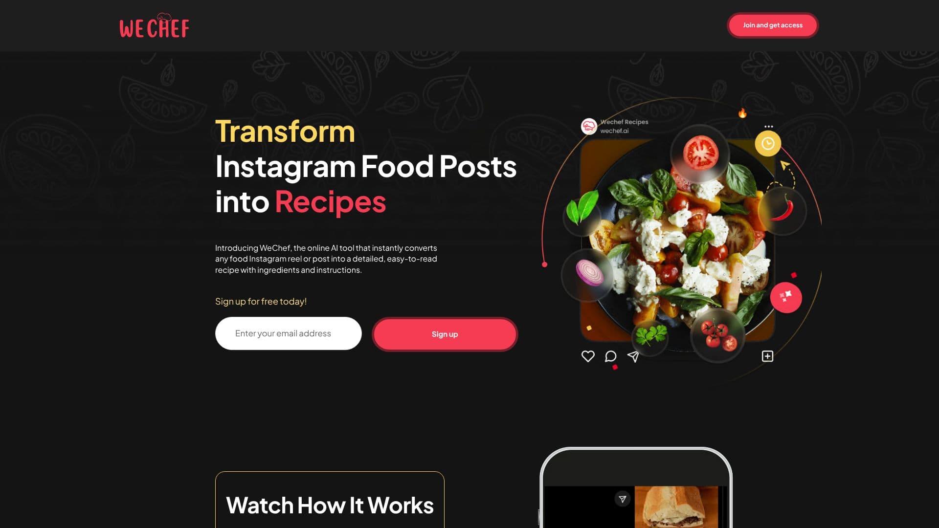 WeChef - Asistente Culinario screenshot