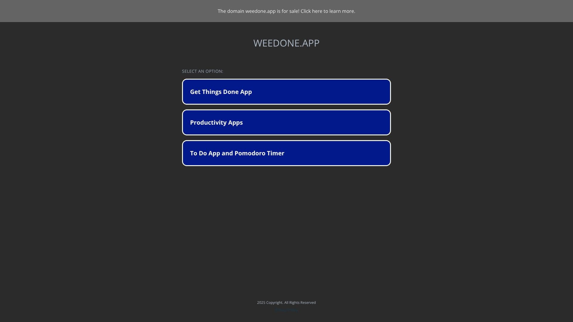 weedone.app screenshot