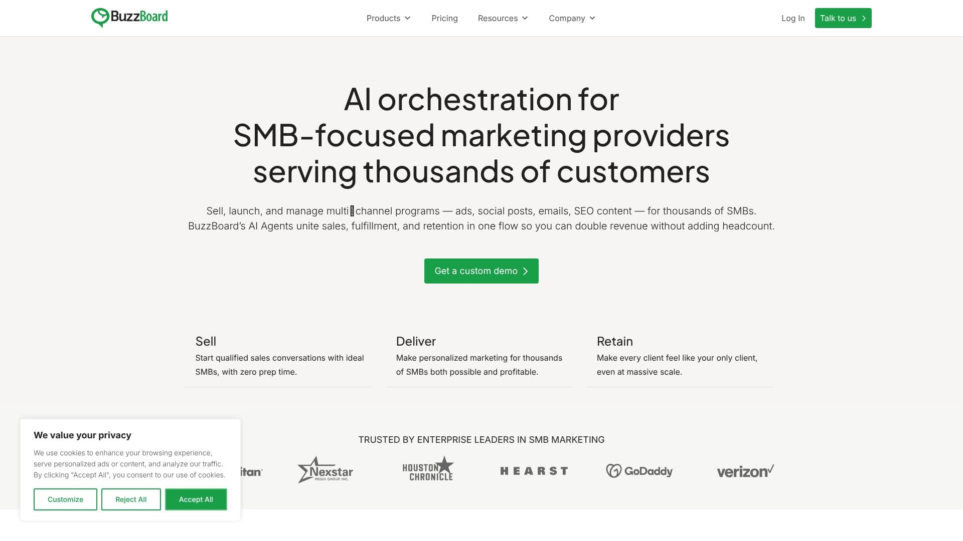 BuzzBoard AI Platform screenshot